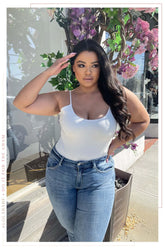Jaila Sleeveless Bodysuit in White