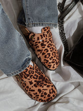 Cozy Leopard Slip-On Flats