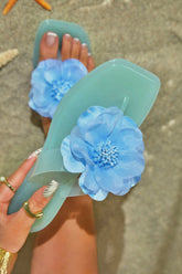 Blue Ray of Sunshine Slip-On Jelly Sandals