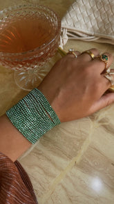 Endless Nights Embellished Bracelet - Green