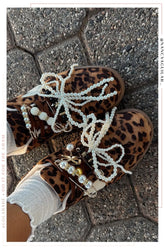 Piper Lace-Up Sneakers in Leopard Print