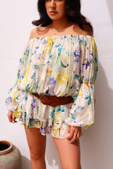 Floral Multi Spring Fling Flared Mini Dress