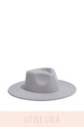 Kids Light Blue Flat Brim Hat - Mini Primavera