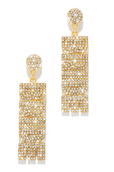 Bride Embellished Gold Bridal Earring