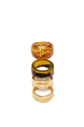 Sienna 4-Piece Ring Set in Gold