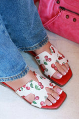 Cherry Red Baby Slip-On Sandals
