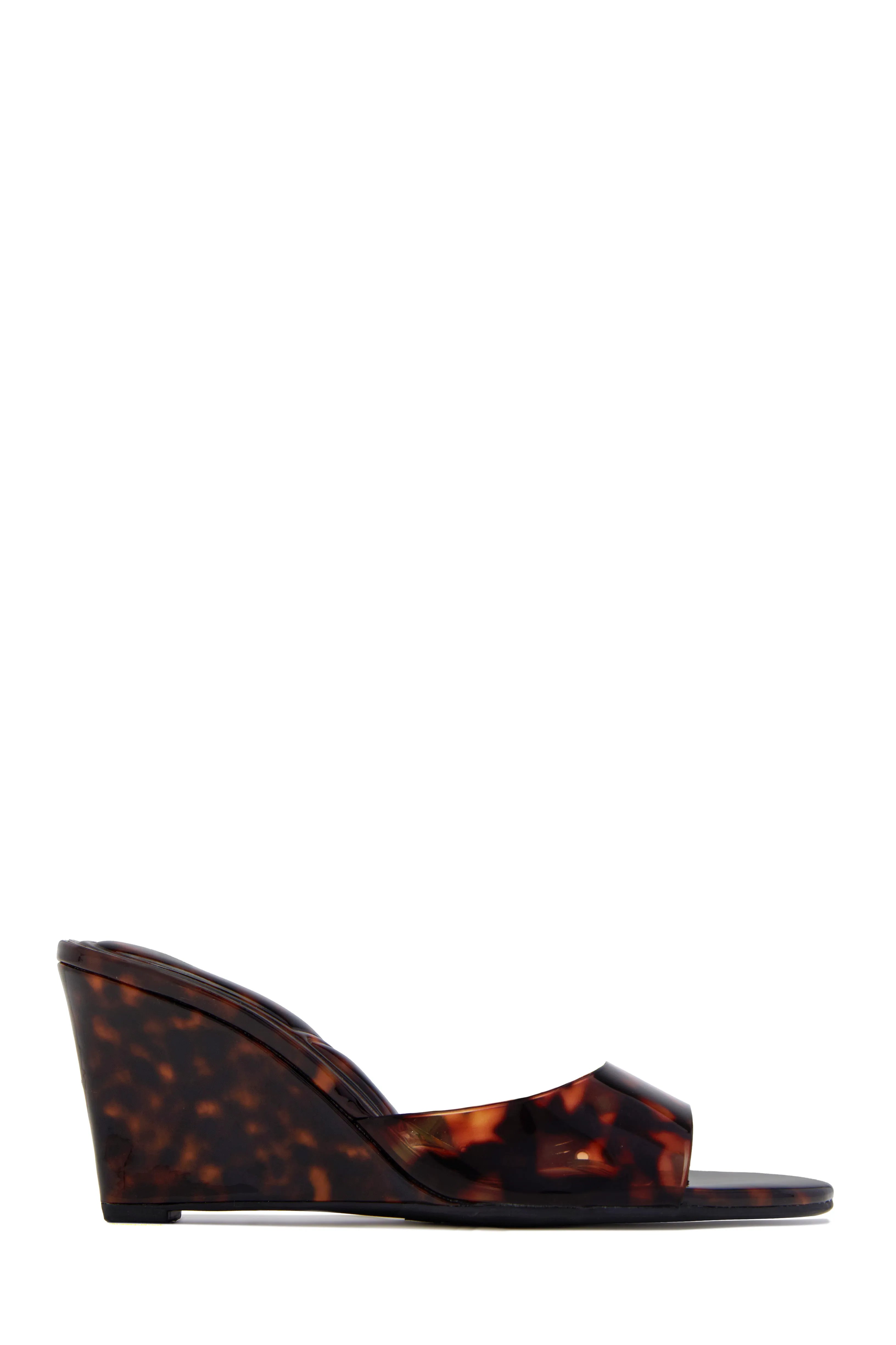 Zuri Slip-On Wedges in Tortoise