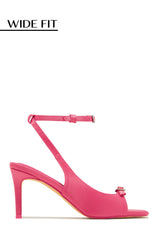 Ella Peep Toe Heels in Pink