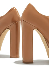 Bella Camel Block Heels