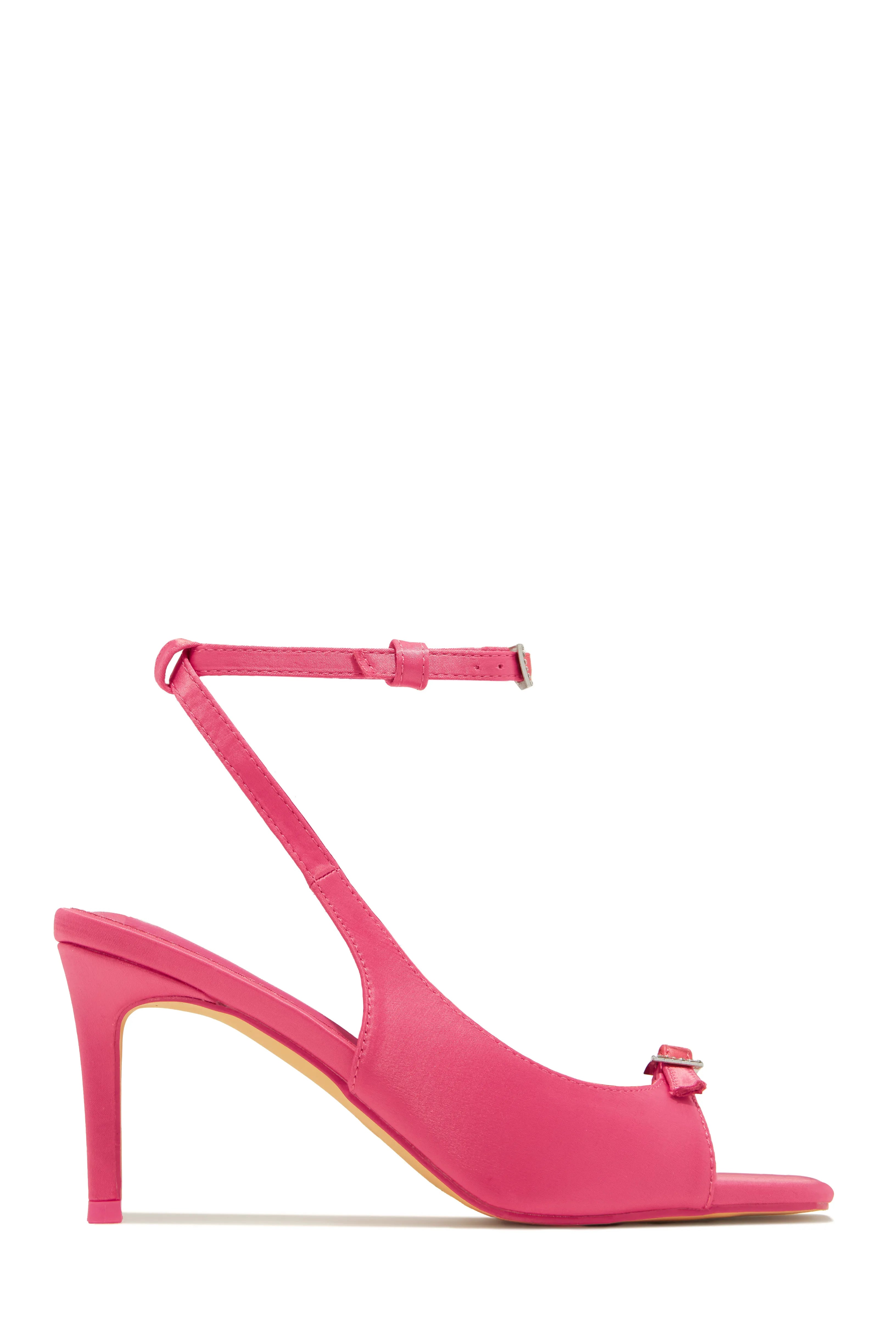 Ella Peep Toe Heels in Pink