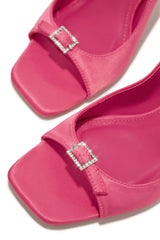 Ella Peep Toe Heels in Pink